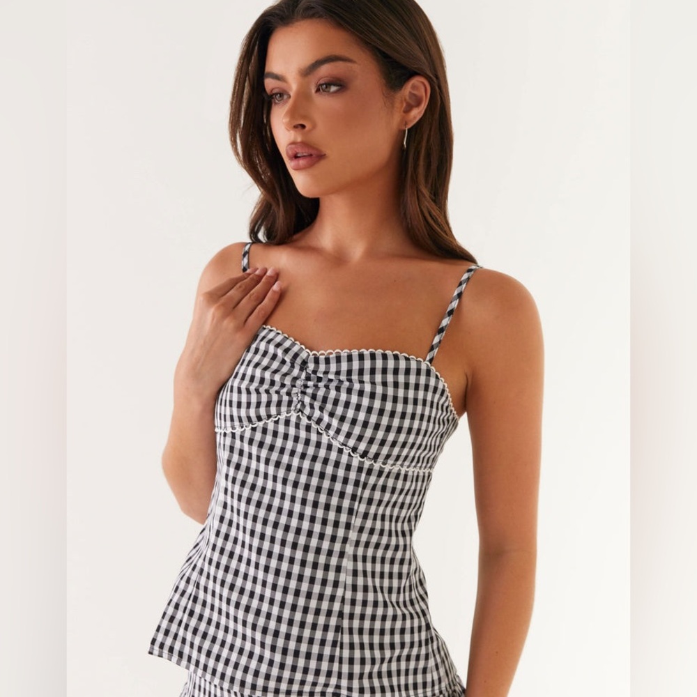 Peppermayo Bellamy gingham top